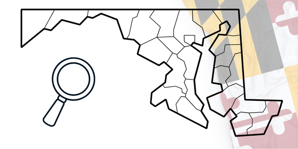 Maryland county map